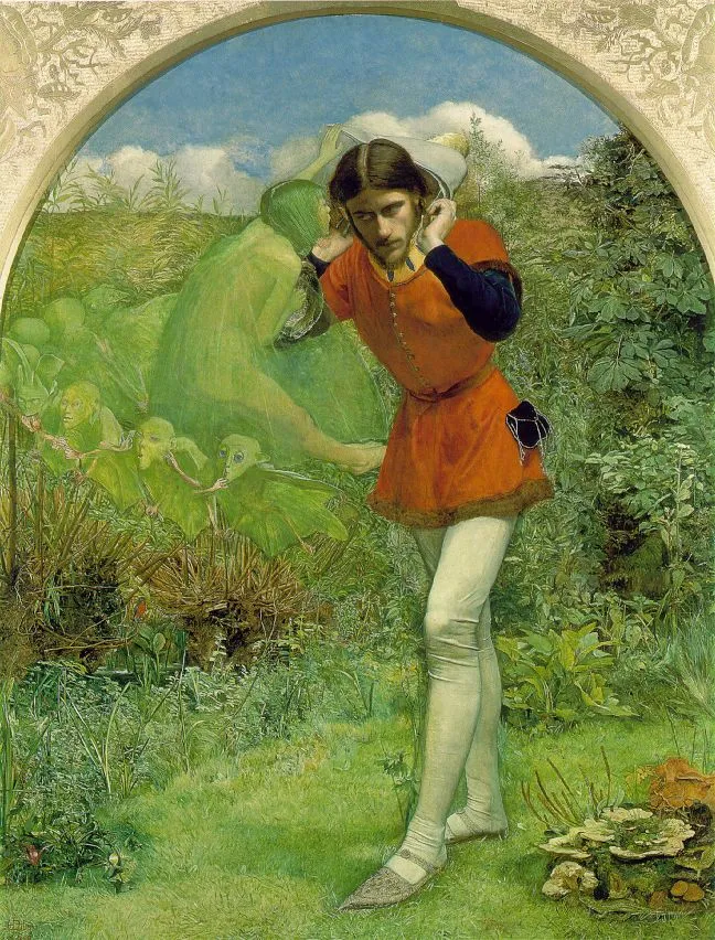 Ferdinand lured by Ariel by John Everett Millais, 1850