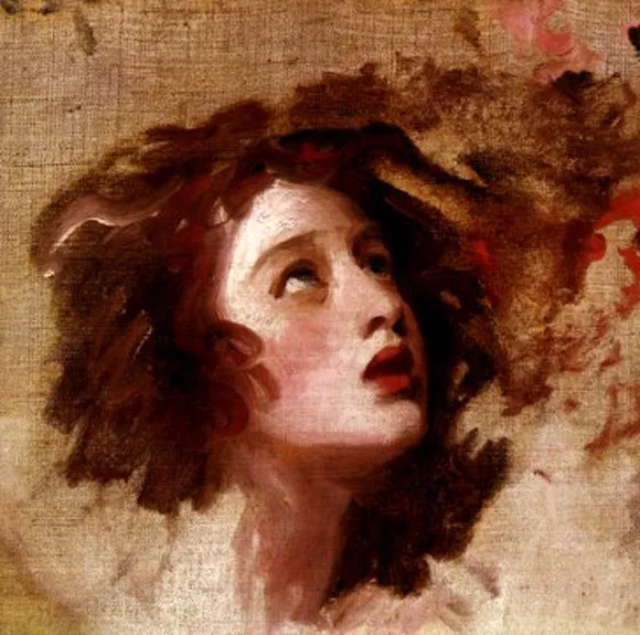 Miranda played by Emma Hart, painted by George Romney