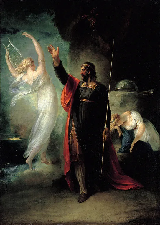 Prospero, Ariel, and Miranda by William Hamilton