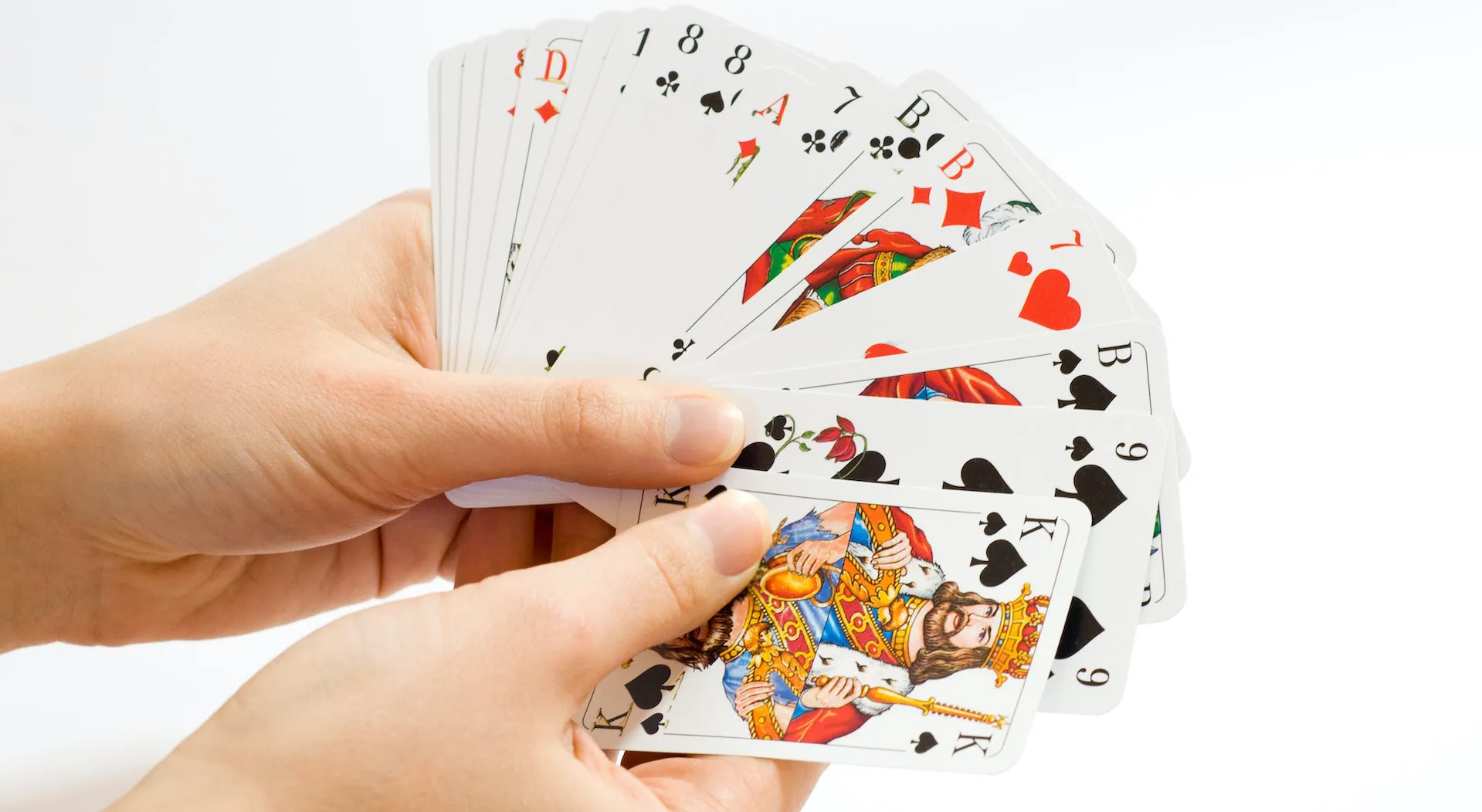 A shuffled deck of cards