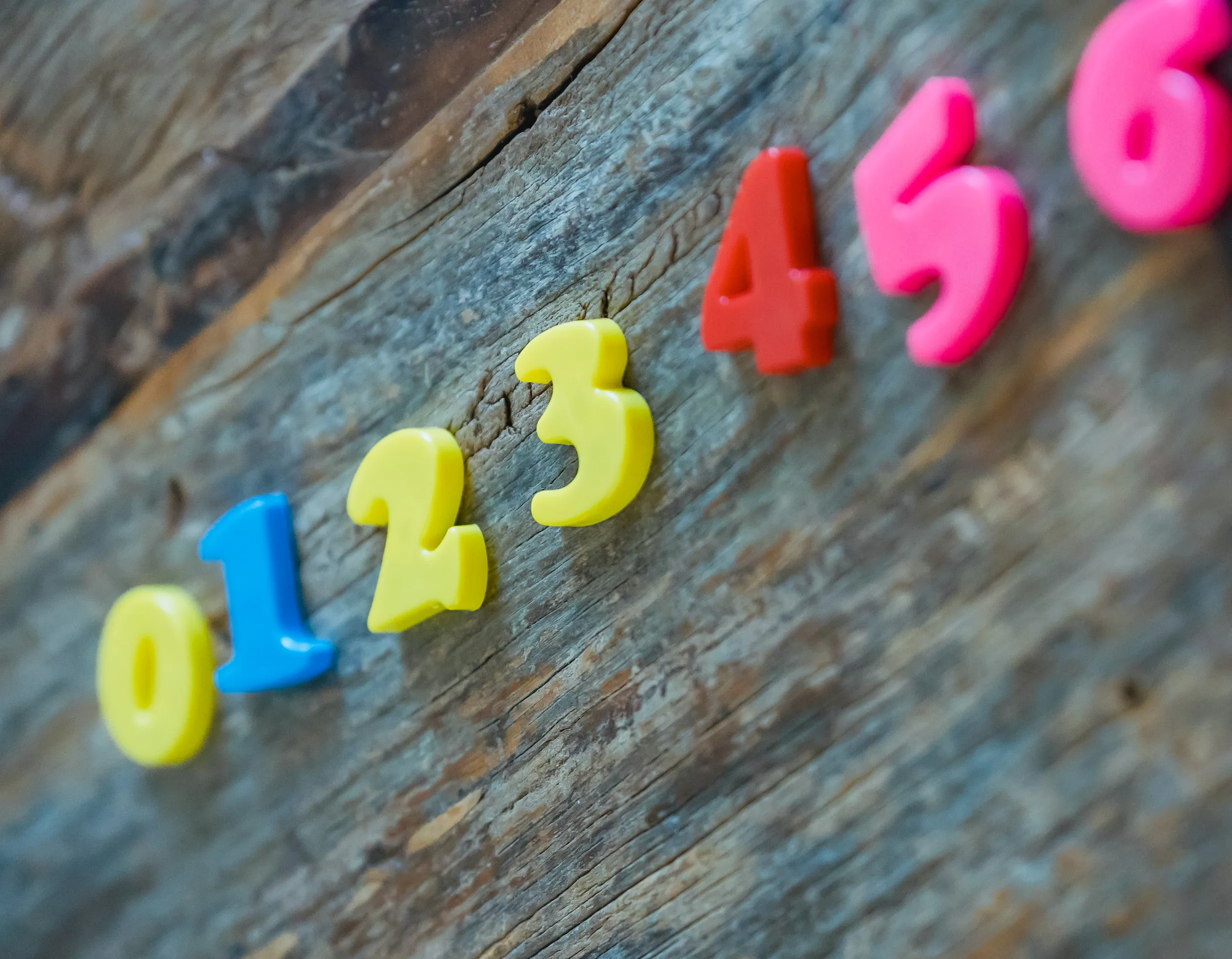 Colored numbers