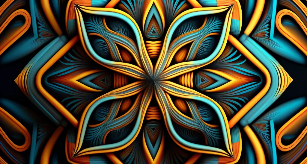 A colorful geometric design