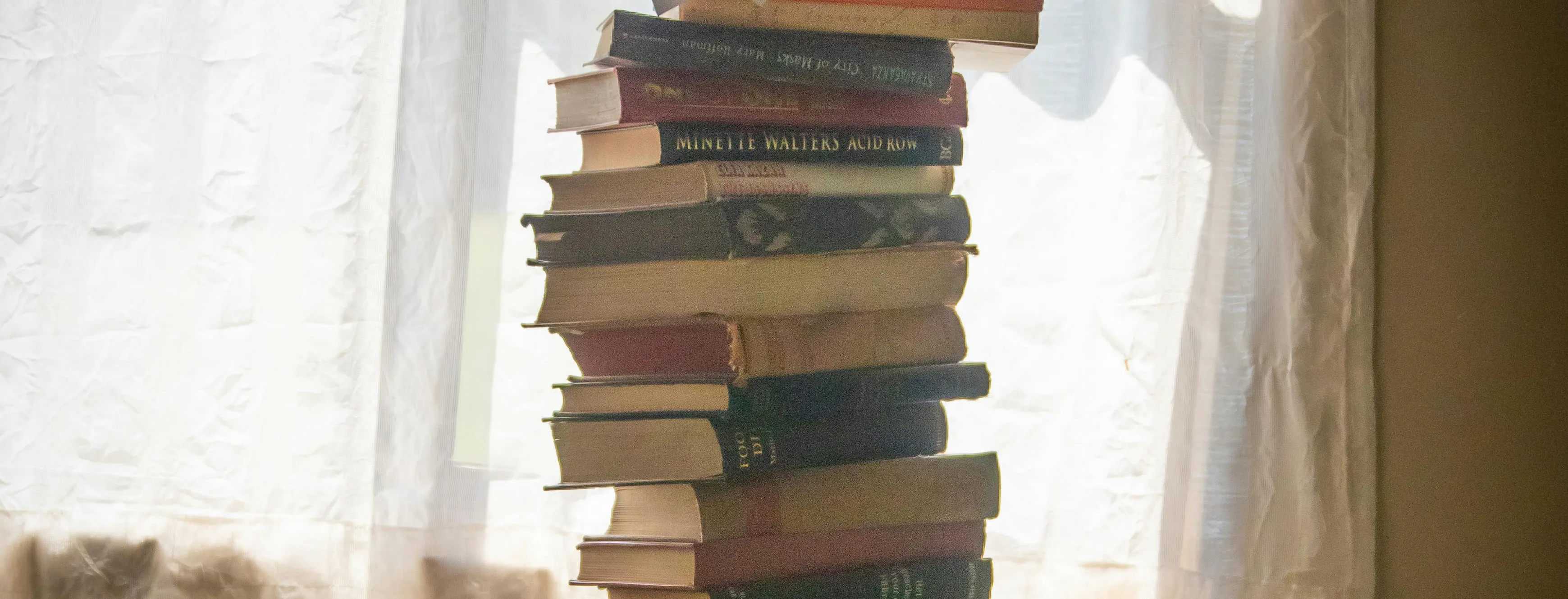 A stack of books