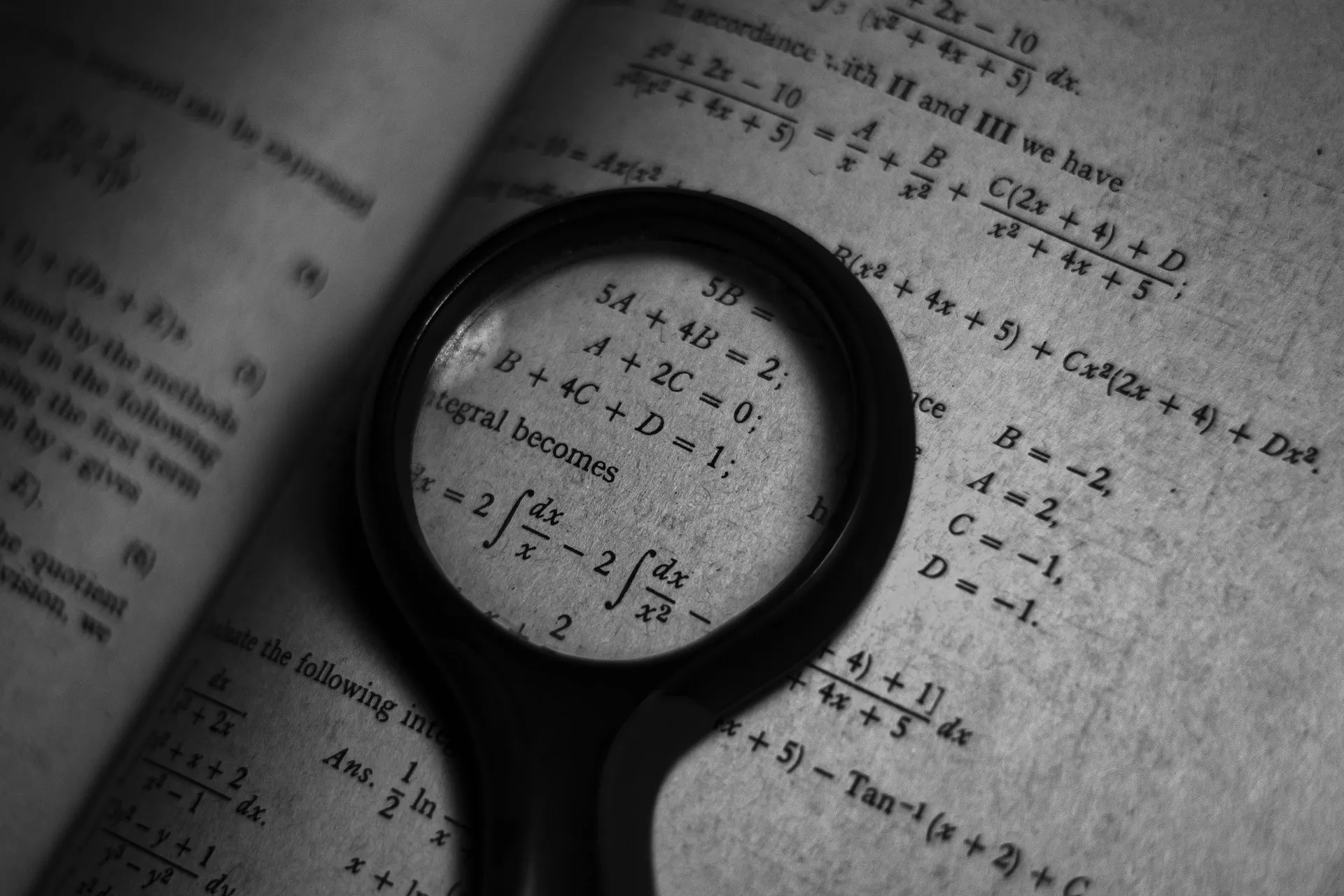 Studying from a mathematics textbook