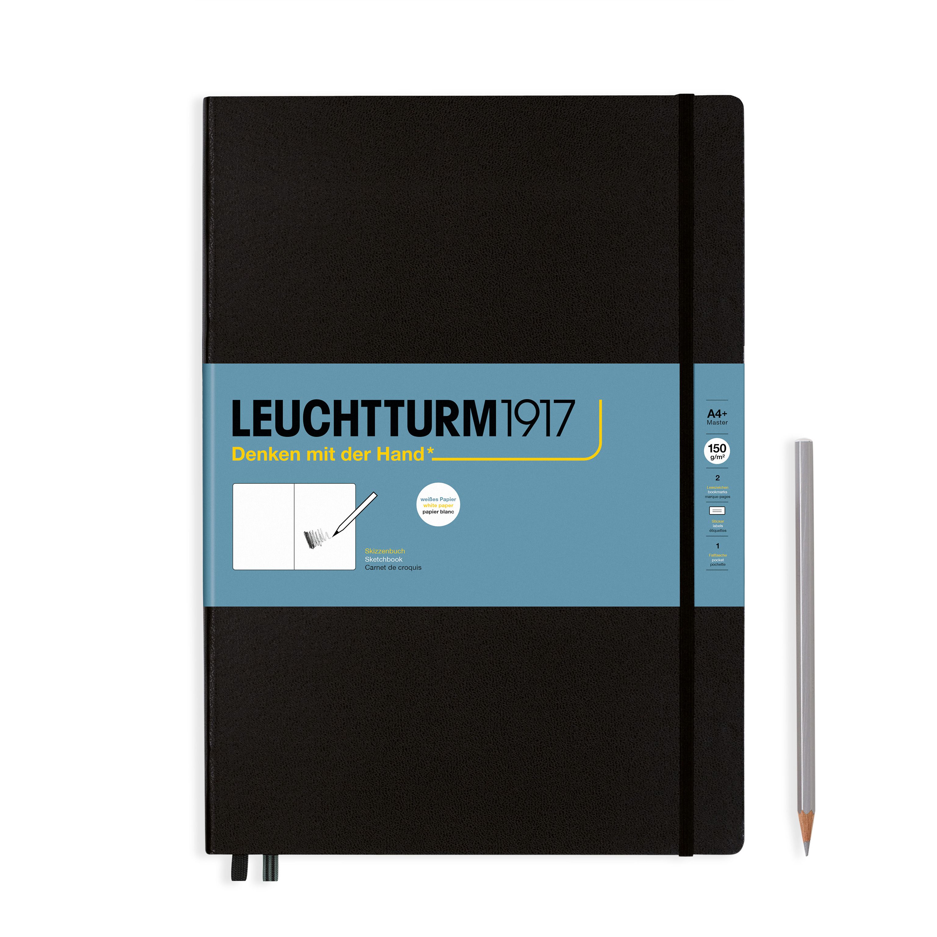This hardcover sketchbook has 112 pages of 150gsm paper. A4 Sketch