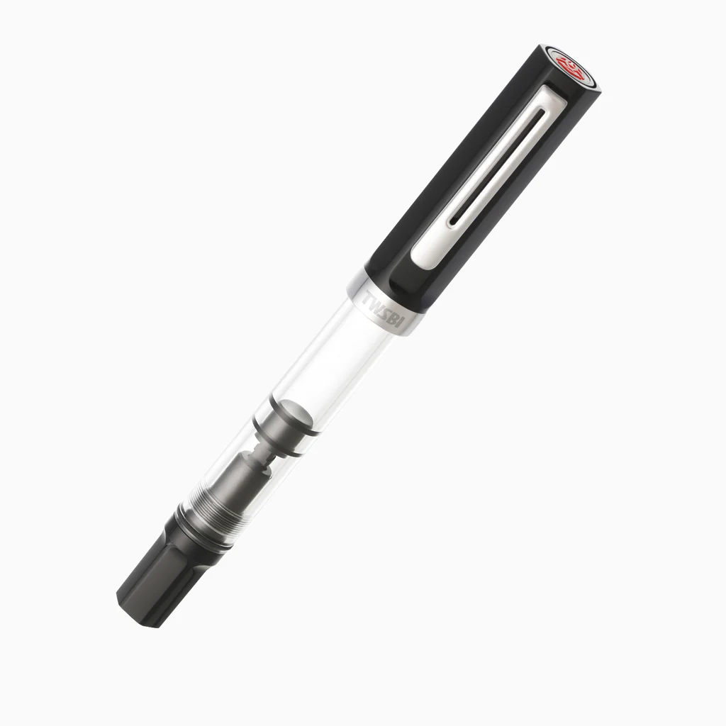 The TWSBI ECO is a great entry-level fountain pen that holds a lot of ink. TWSBI ECO